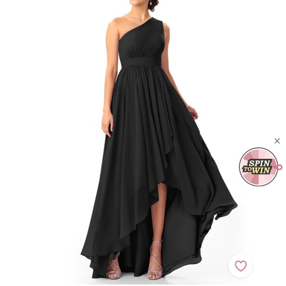Azazie black bridesmaid dress - Picture 1 of 2